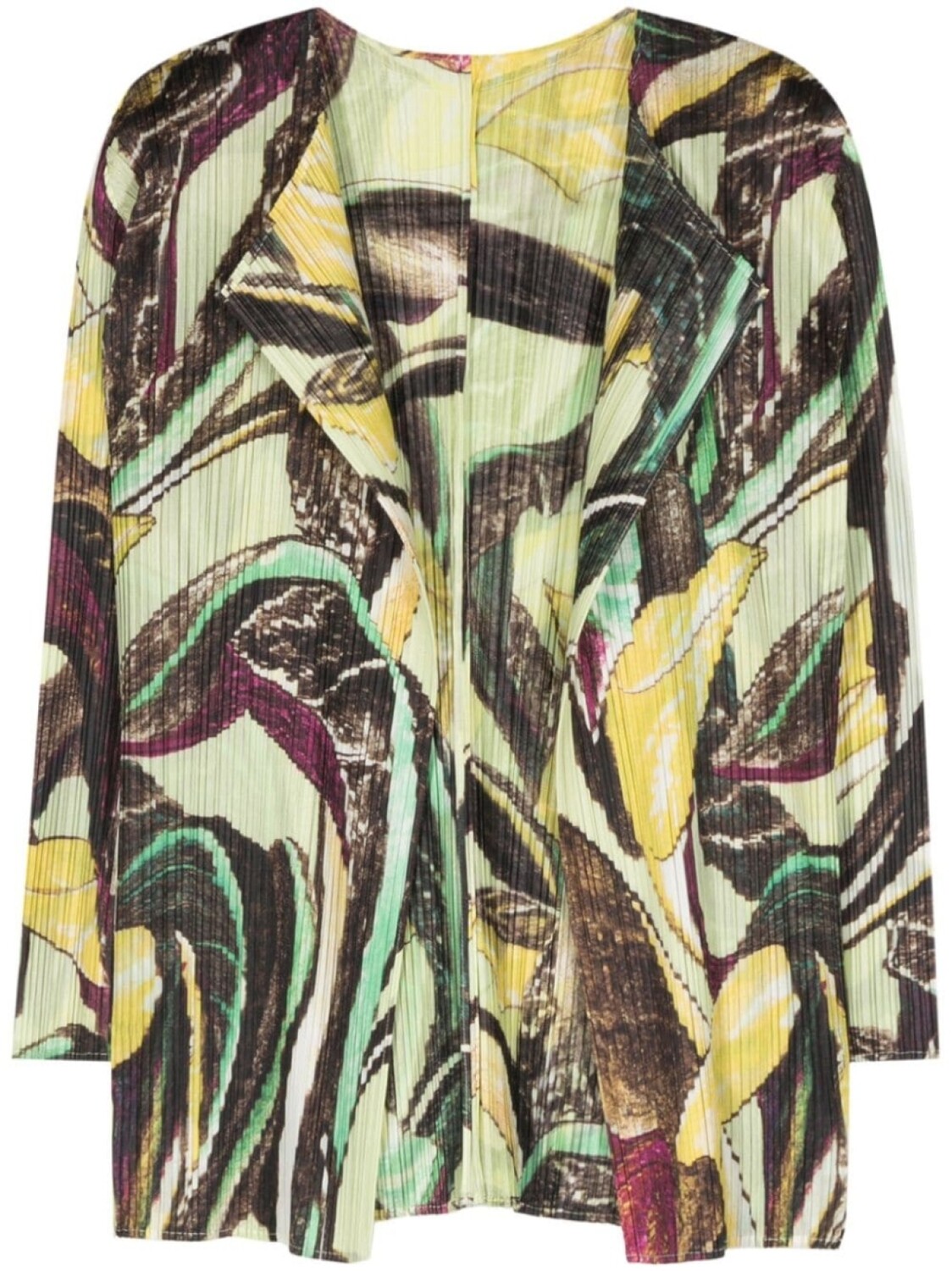

Pleats Please Issey Miyake кардиган с принтом Tardivo, зеленый