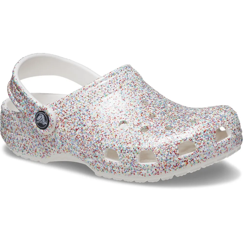 

Сабо Crocs Classic Sprinkle Glitter, серебряный