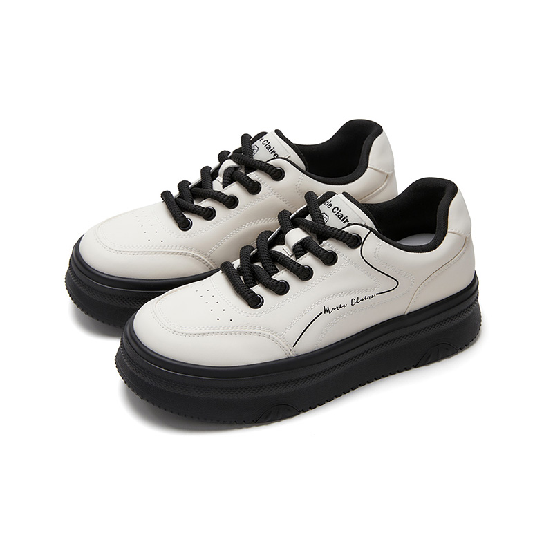 

Кроссовки marie claire Skateboarding Shoes Women's Low-top, цвет Ceramic milky white 651-01261