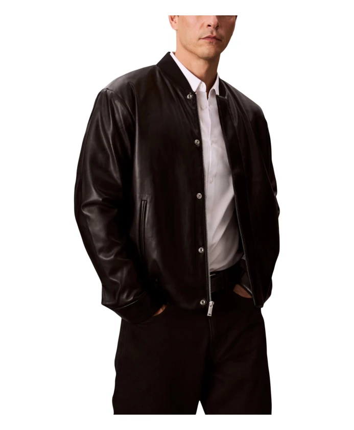 

Куртка-Бомбер из искусственной кожи Calvin Klein Jeans, черный