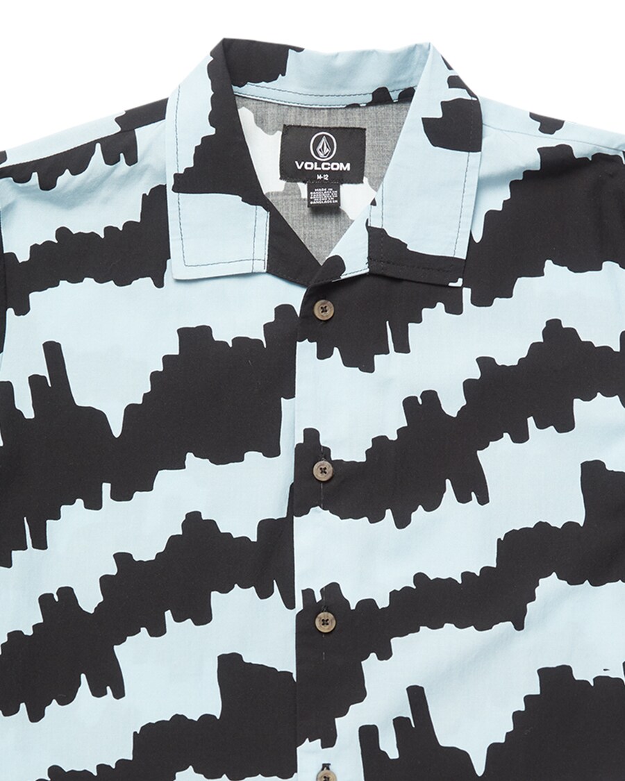 Рубашка обычного кроя на пуговицах Volcom Cosmic Love, светло-синий — фото 3