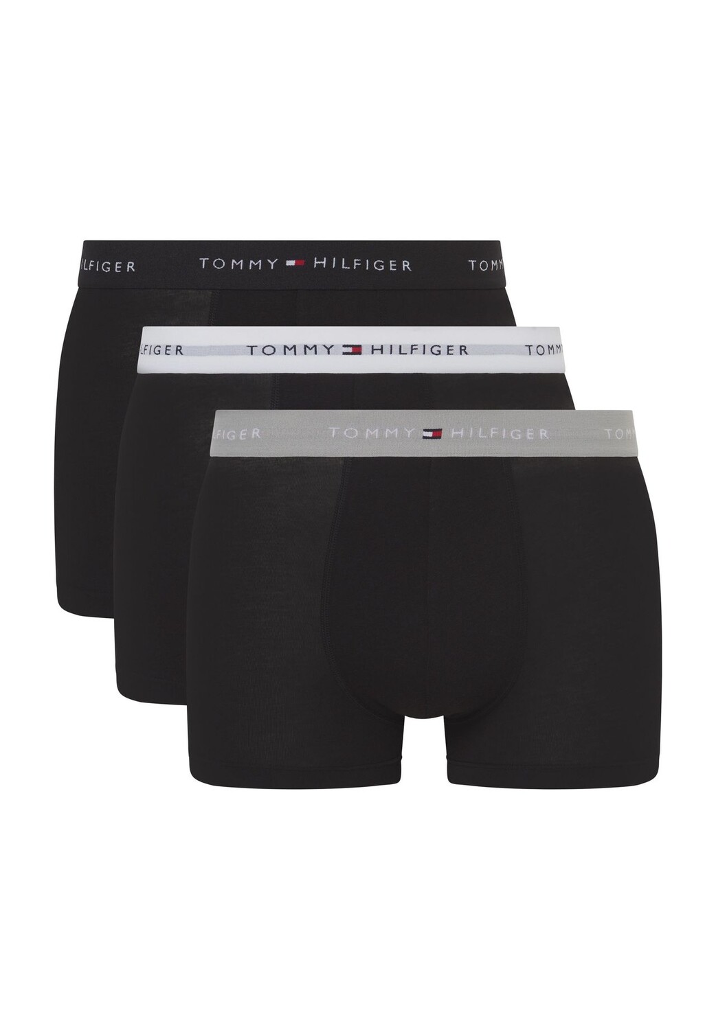 

Трусы Signature, пояс с логотипом, 3 шт., для мужчин TOMMY HILFIGER, серый