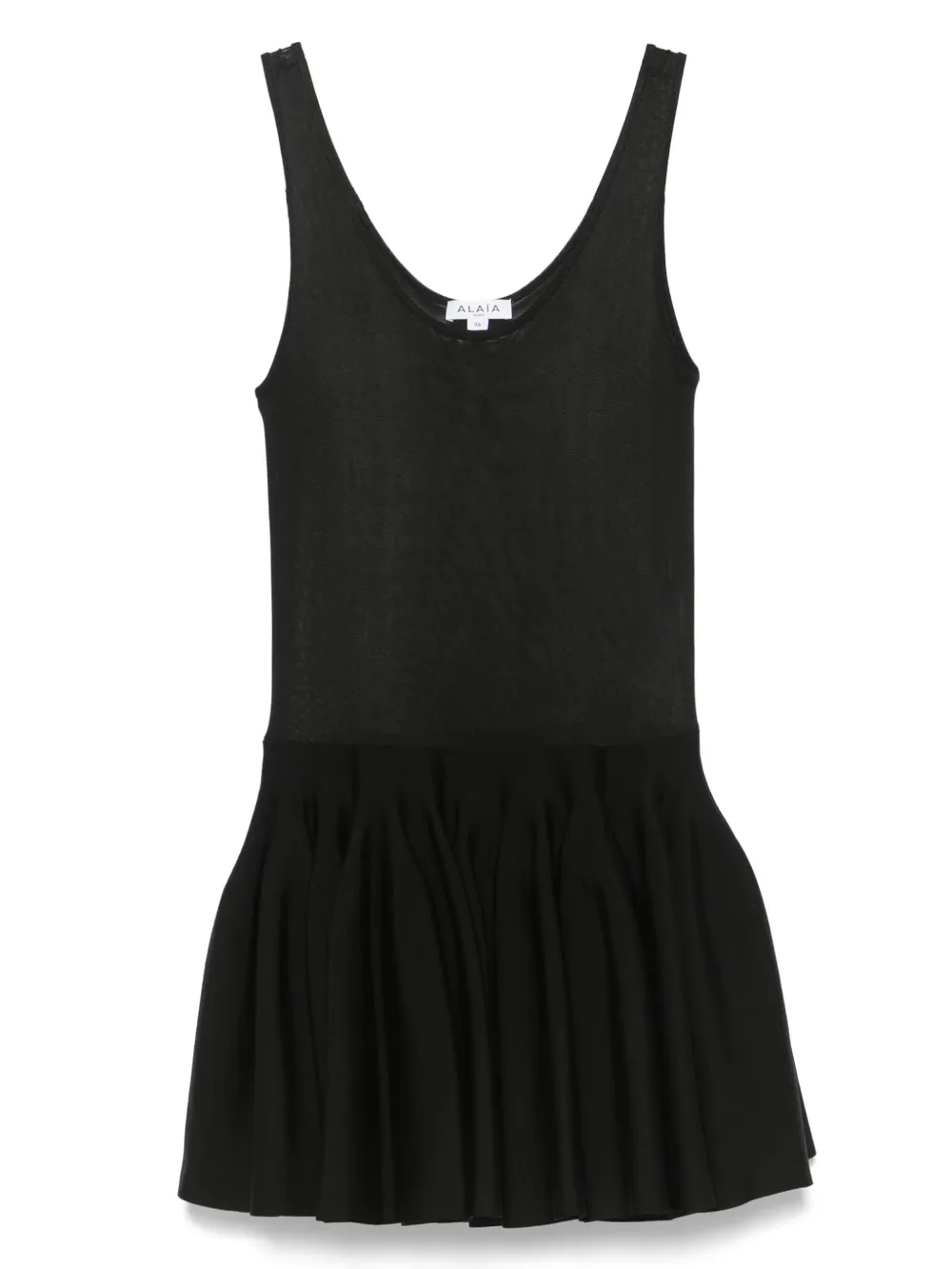 

Трикотажное платье мини Alaïa, черный