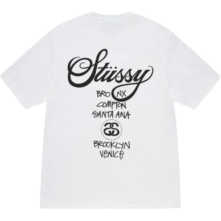 Футболка World Tour Stussy, серый — фото 4