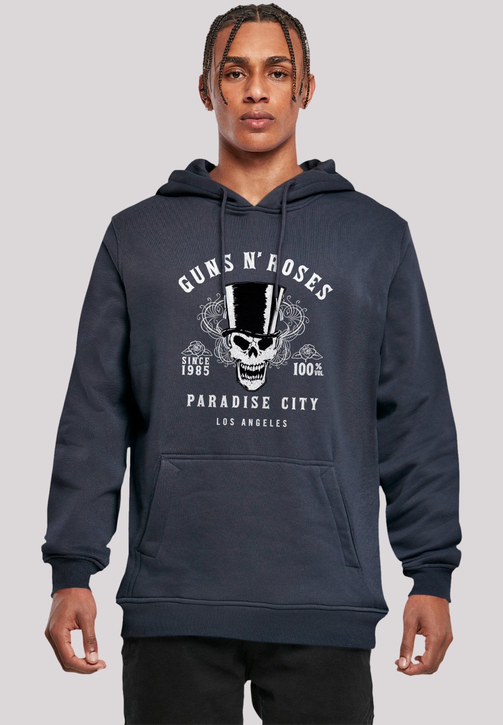 

Толстовка GUNS 'N' ROSES WHISKEY LABEL ROCK BAND - Hoodie F4NT4STIC, темно-синий