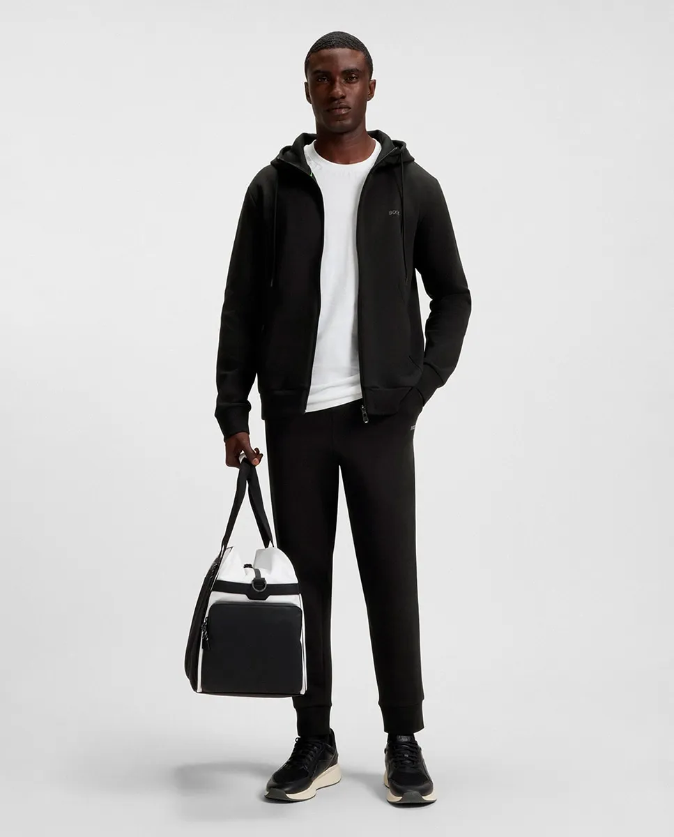 

Мужские спортивные штаны из эластичного хлопка с фирменным логотипом Boss, черный