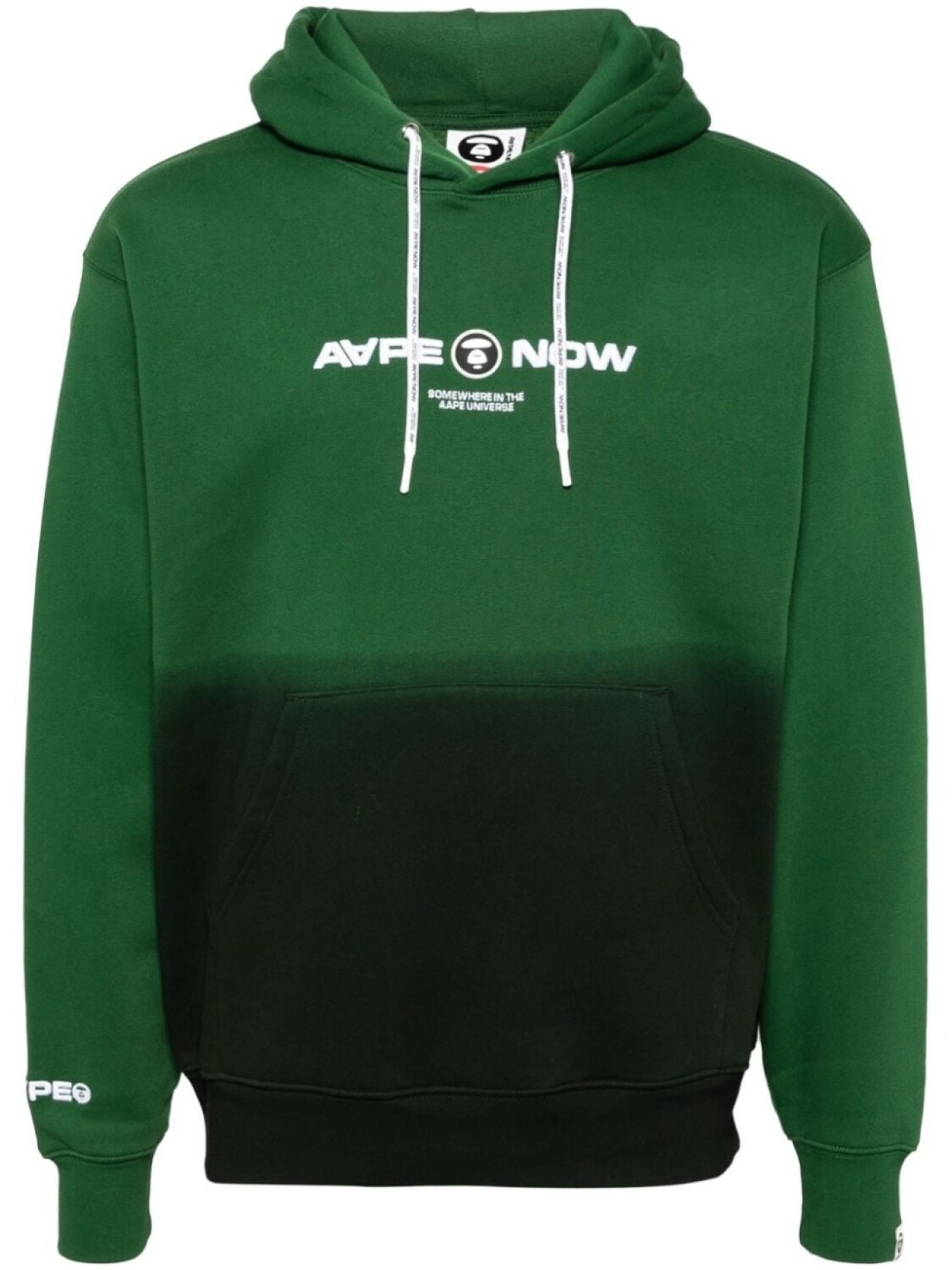 

AAPE BY *A BATHING APE худи с вышитым логотипом, зеленый