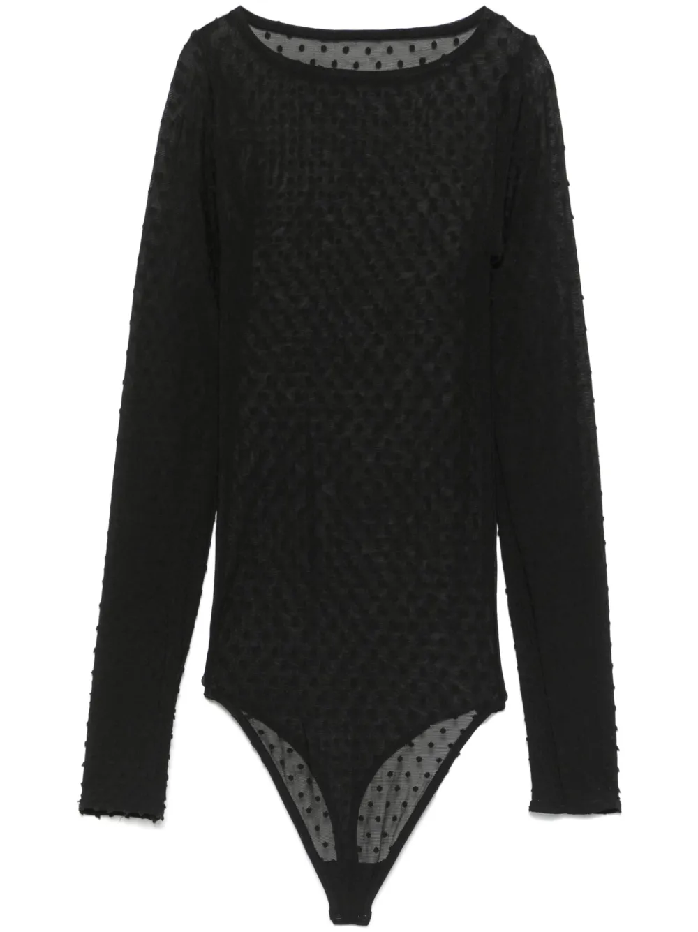 

Боди со стрингами Wolford, черный