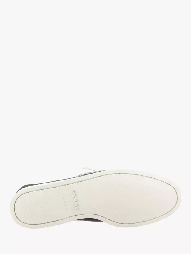 Оригинальные лодочные туфли с двумя люверсами и широкой колодкой Sperry, Navy — фото 4