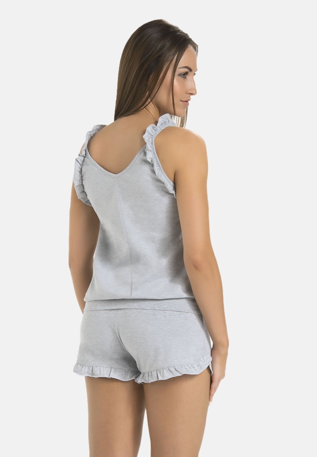 

Пижама TEYLI SET: SLEEPING TOP AND SHORTS Teyli, серый