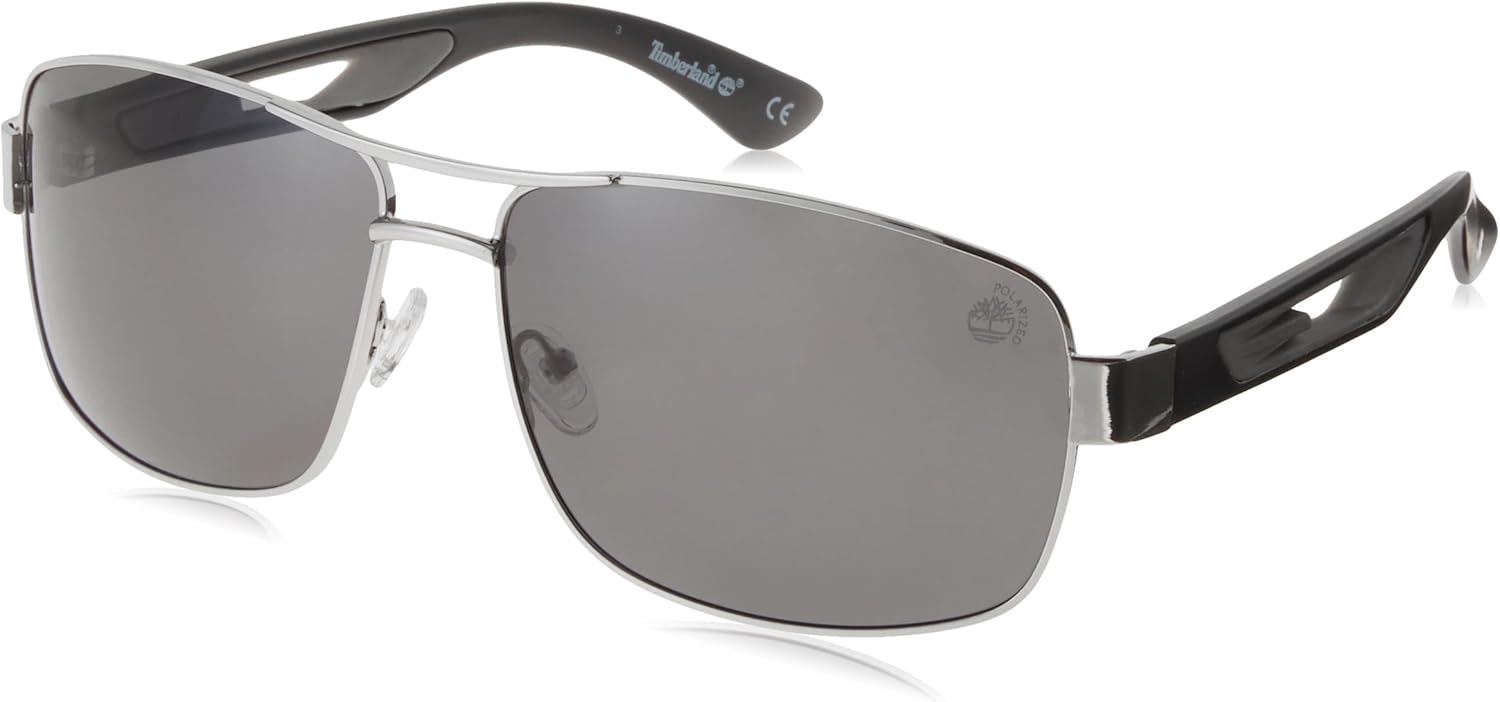 

Очки Timberland Men's Navigator, Shiny Light Nickeltin/Smoke Polarized