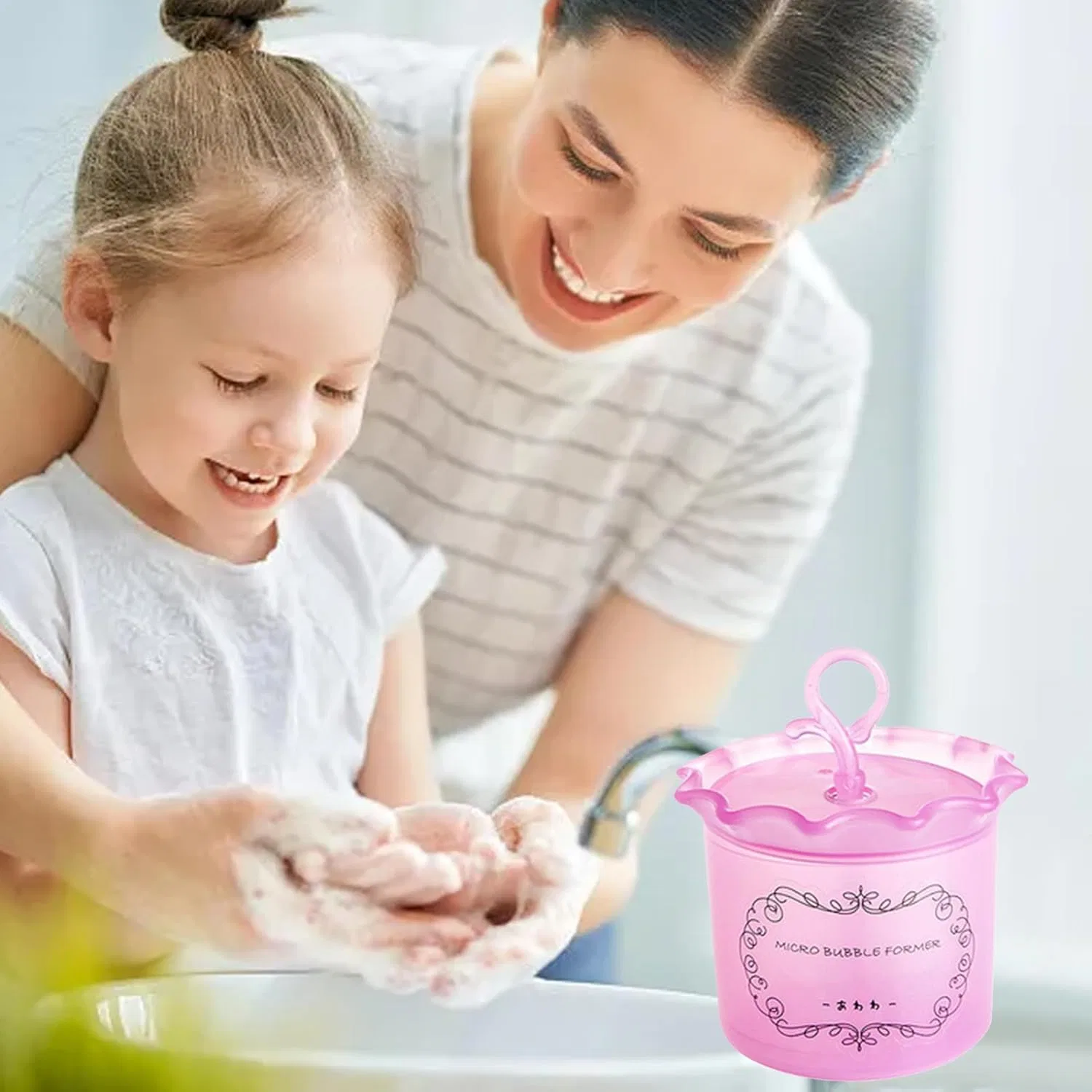 Пенка для умывания Foaming Maker Cup, PP, розовый — фото 4