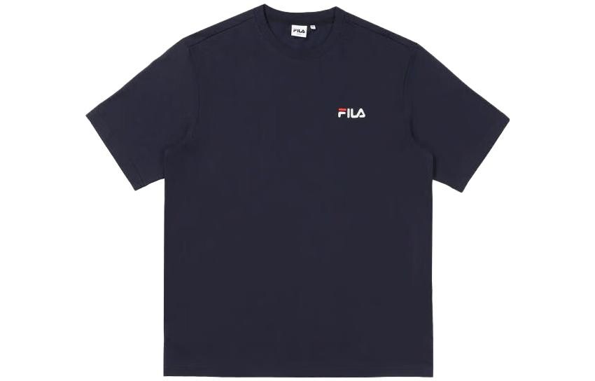

Футболка унисекс темно-синяя Fila, темно-синий