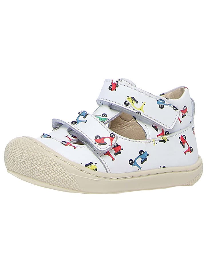 

Naturino Кожаные полусандалии "Puffy" белого цвета