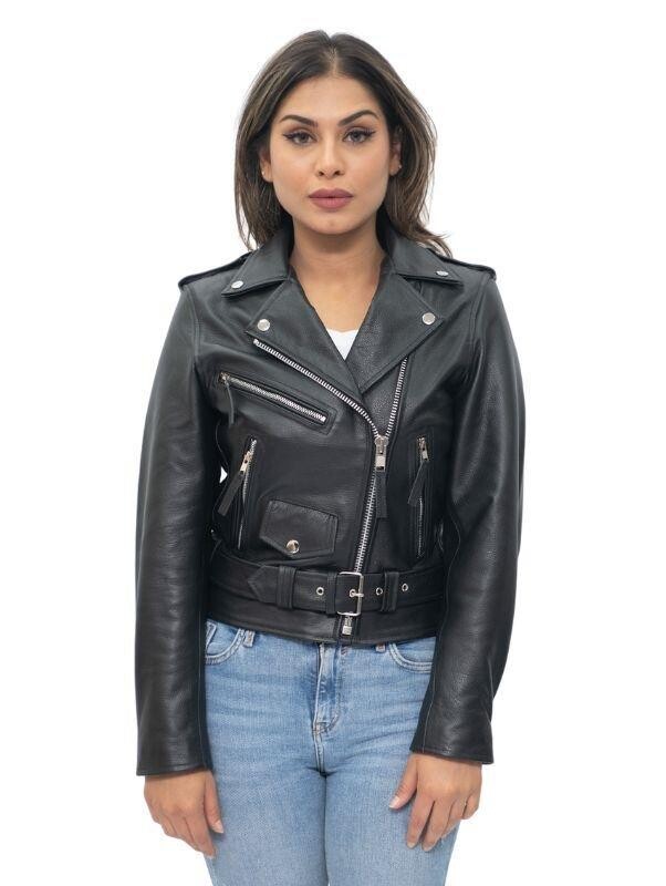 

Байкерская куртка Brando из коровьей кожи-Мурсия Infinity Leather, черный