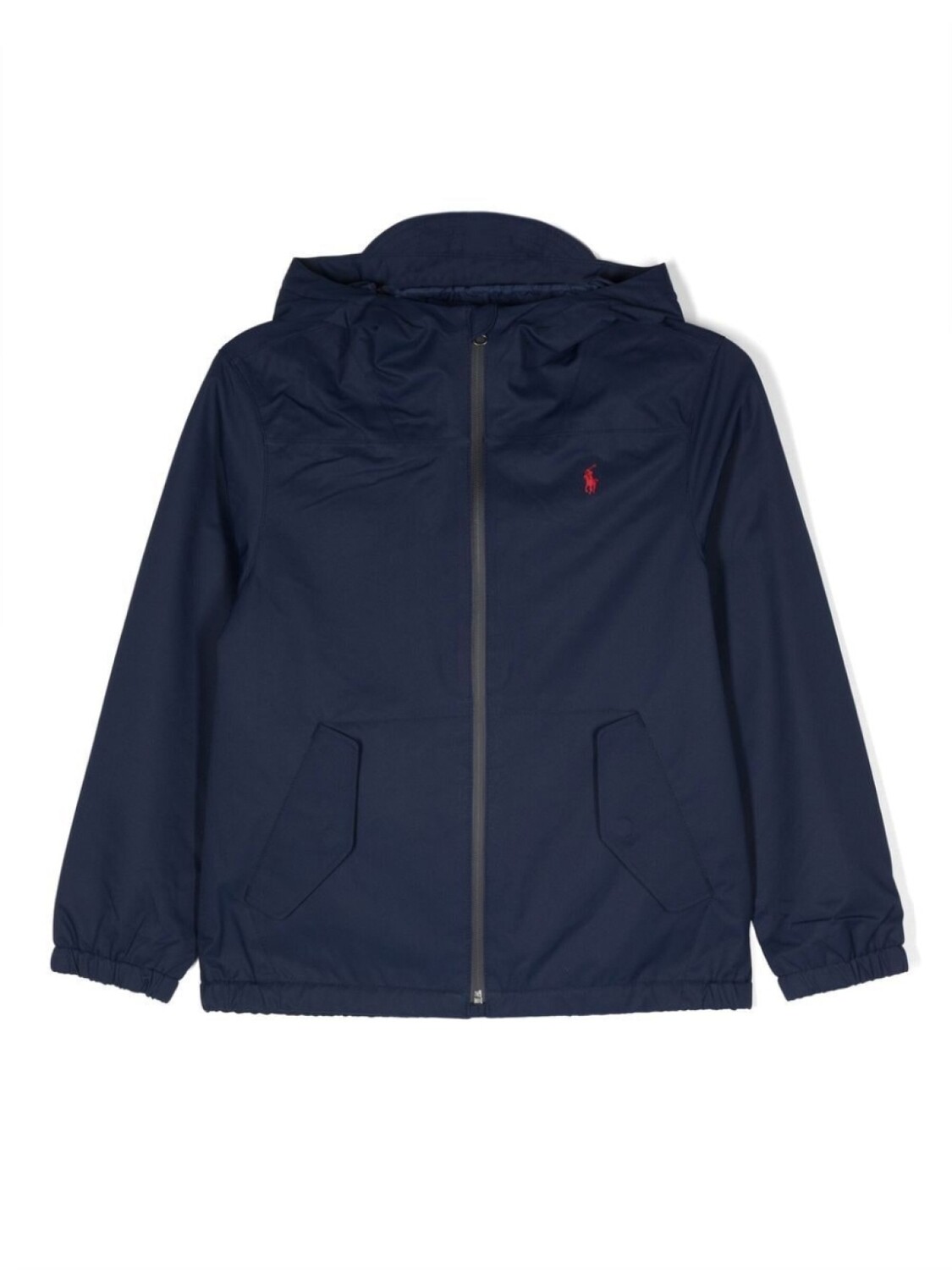 

Ralph Lauren Kids куртка на молнии с капюшоном и логотипом, синий