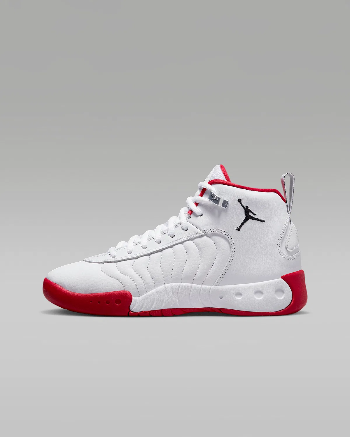 Кроссовки для старших детей Jordan Jumpman Pro, White/True Red/Metallic Silver/Black