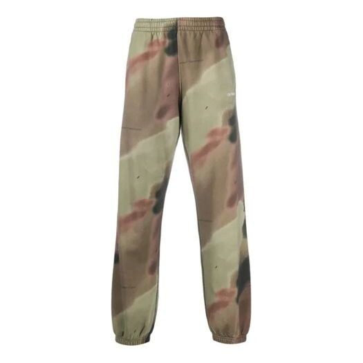 

Брюки camouflage printing sports pants green Off-White, зеленый