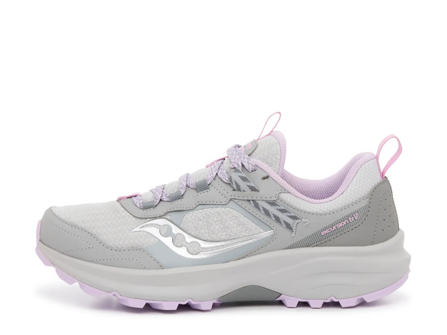 Кроссовки Saucony Excursion TR17 Trail Running Shoe - Women’s, серый/фиолетовый — фото 3