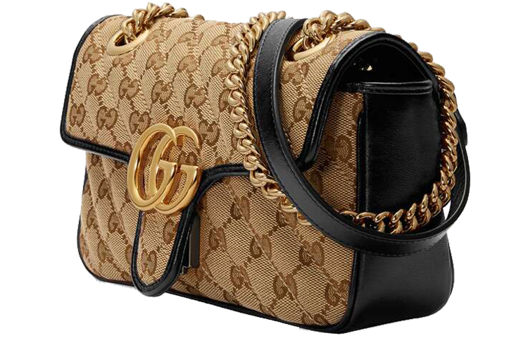 Женская мини-сумка через плечо GUCCI GG Marmont из замши — фото 3
