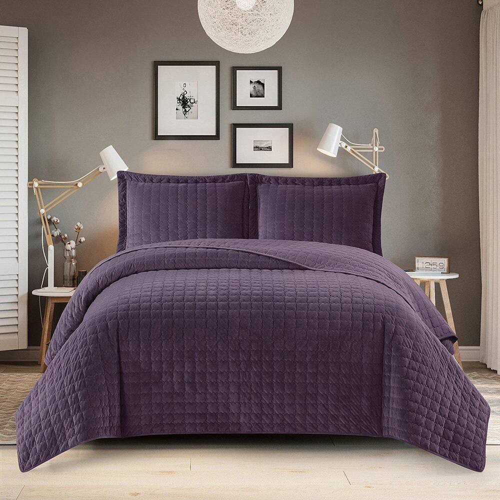 

Комплект одеял с бархатным покрывалом - плюш Egyptian Linens, фиолетовый