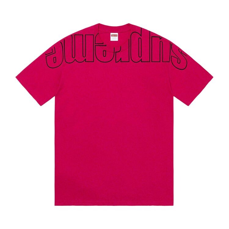 

Футболка Supreme Upside Down Tee Magenta, розовый