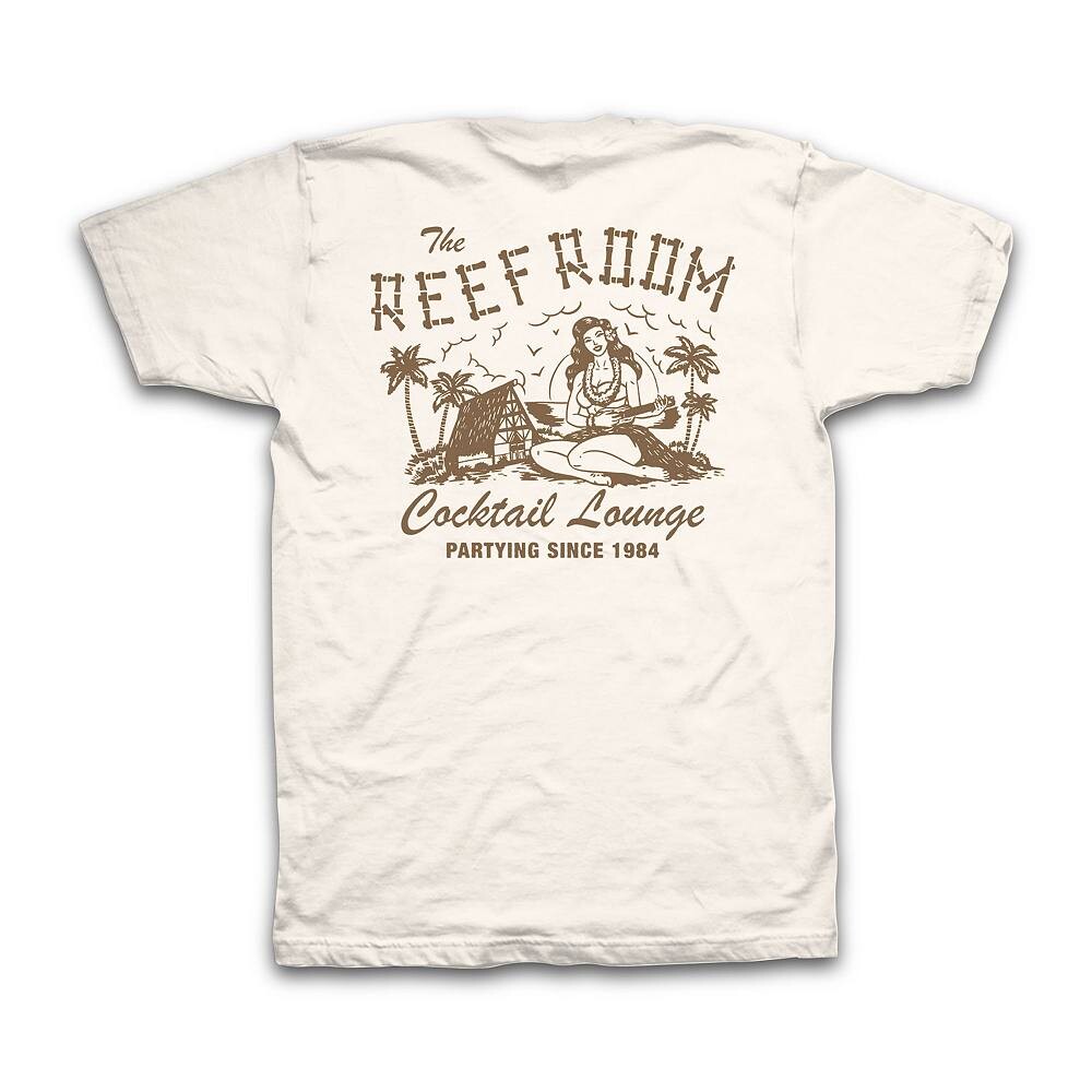

Мужская футболка с рисунком REEF Sarge, цвет Vintage White
