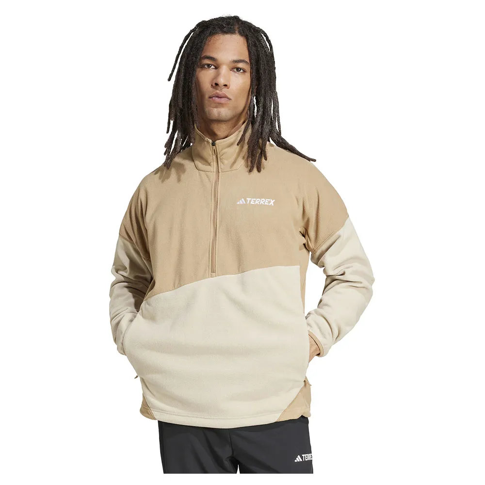 

Флис adidas Terrex Multi Climawarm half zip, бежевый