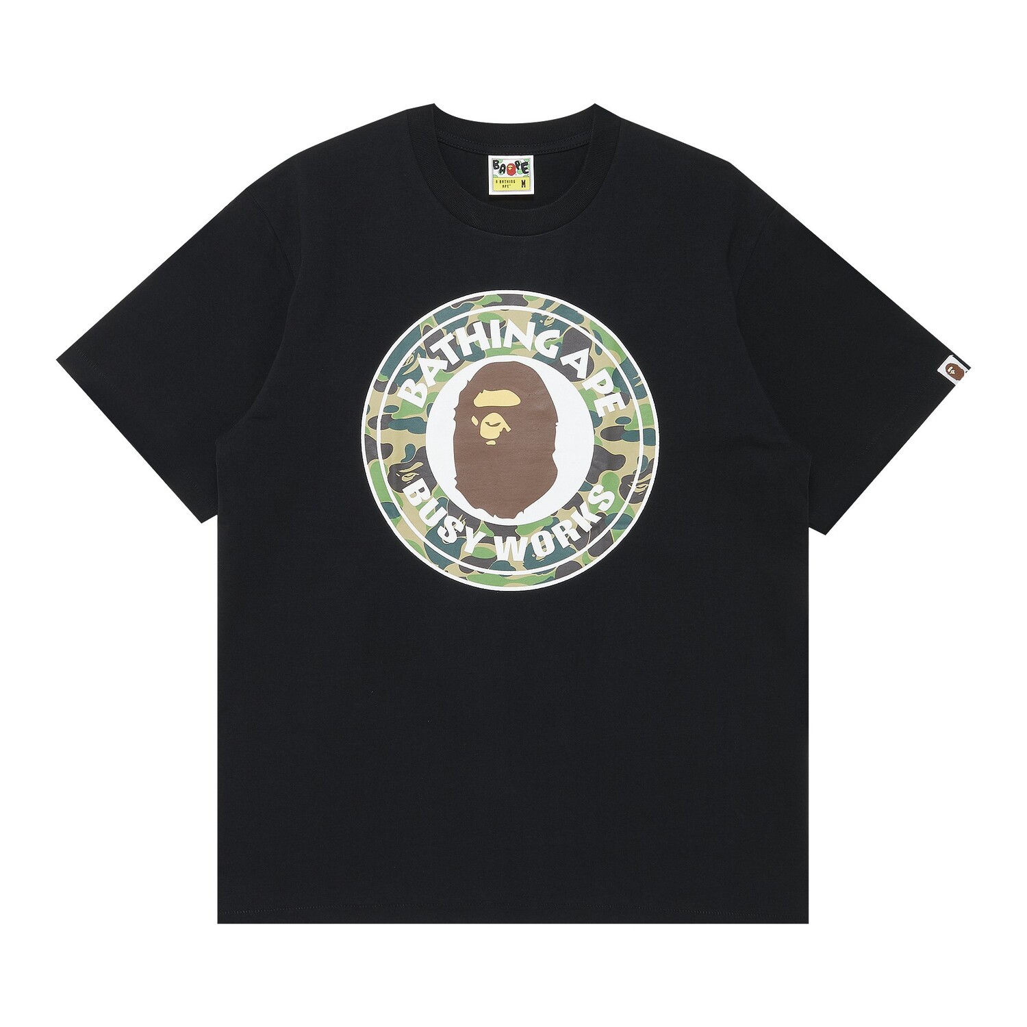 

Футболка BAPE 1st Camo Busy Works, цвет черный/зеленый