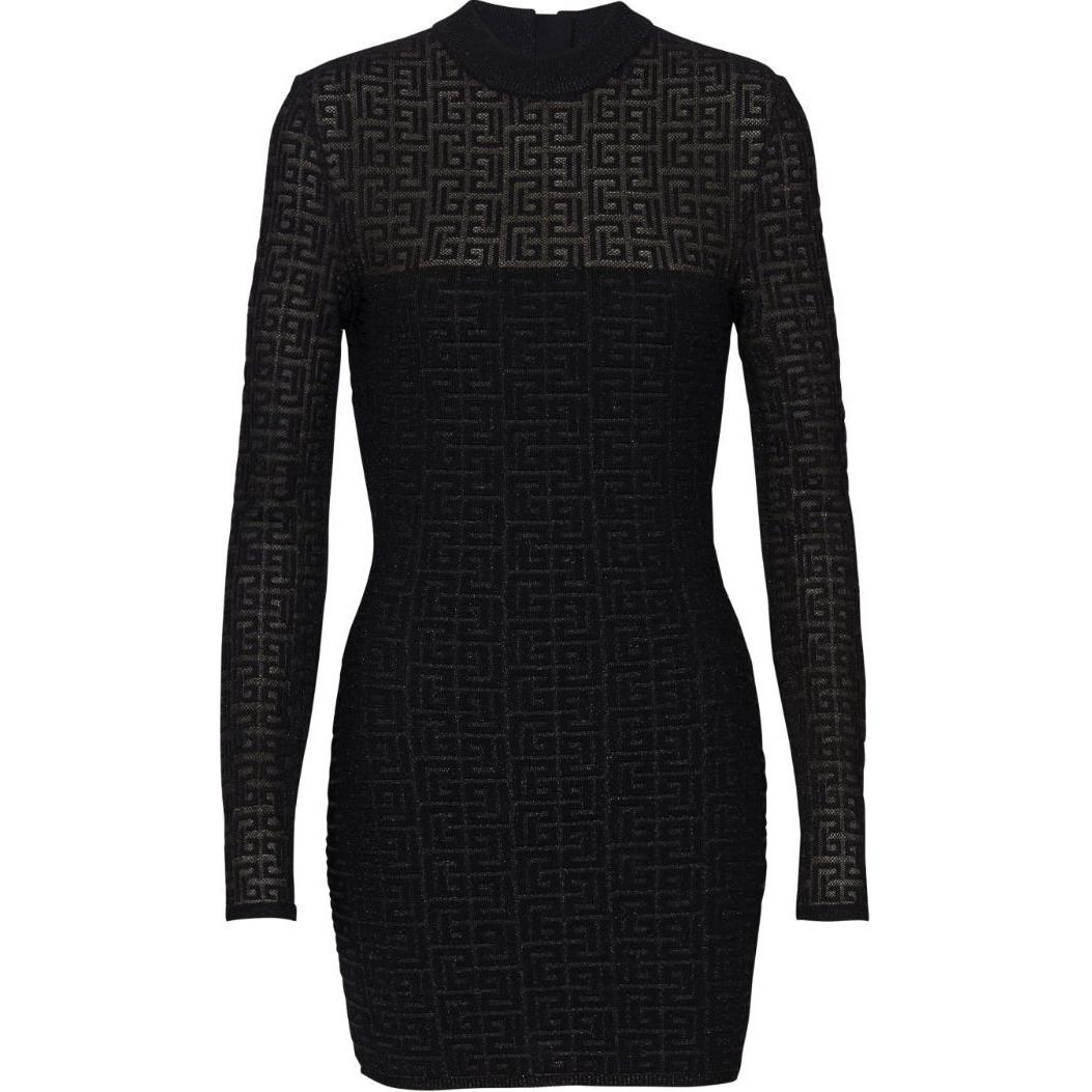 

Футболка-лабиринт BALMAIN, черная