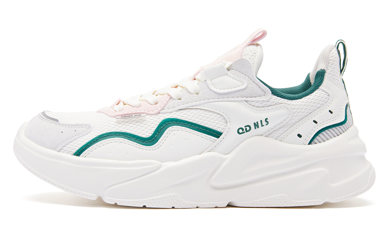 

Кроссовки QIAODAN Lifestyle Shoes Women's Low-top Ivory Sativa Green, цвет Ivory sativa green