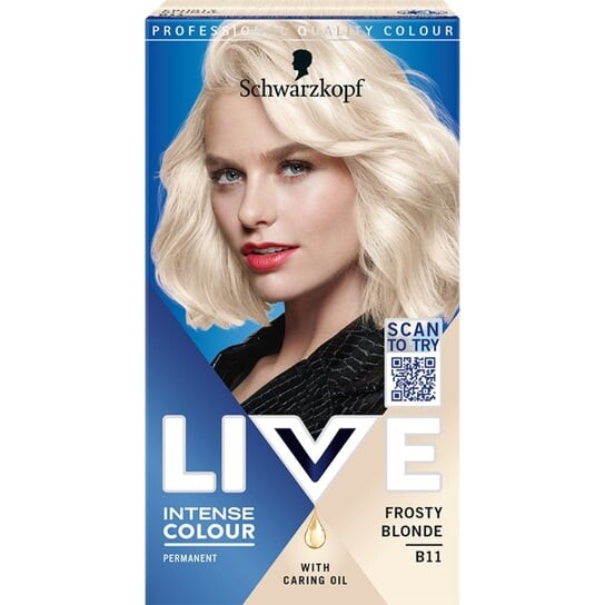 

Краска для волос Schwarzkopf Live интенсивный цвет b11 морозный блондин