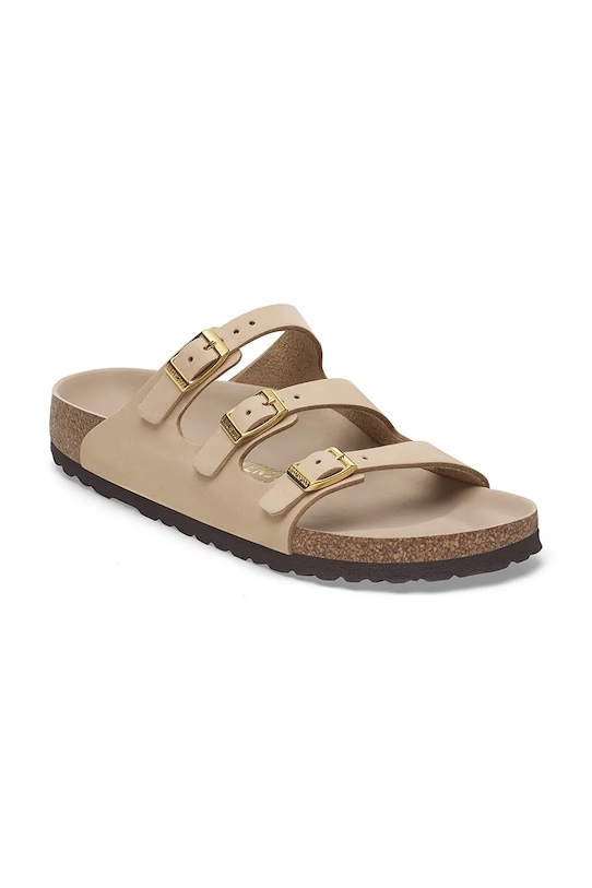 Нубуковые шлепанцы Florida HEX Birkenstock, бежевый — фото 2