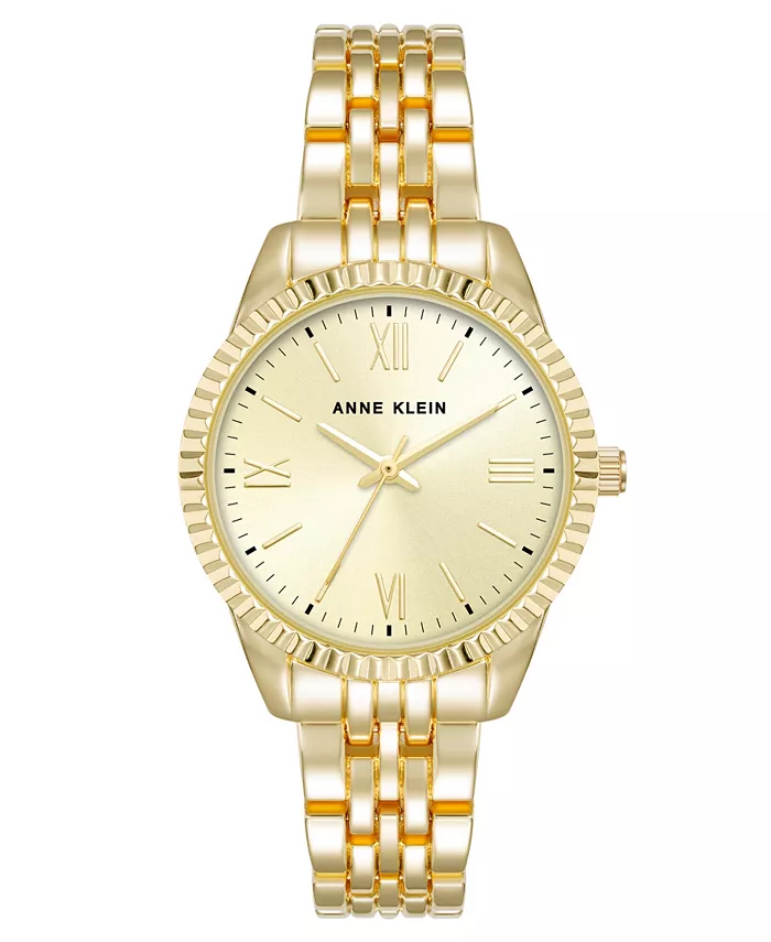 

Женские часы с браслетом из кварцевого сплава золотистого тона, 30 мм Anne Klein