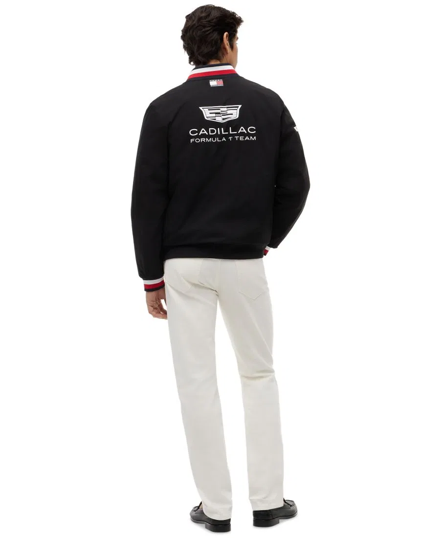 Мужская реплика университетской куртки Cadillac F1 Tommy Hilfiger, черный — фото 4