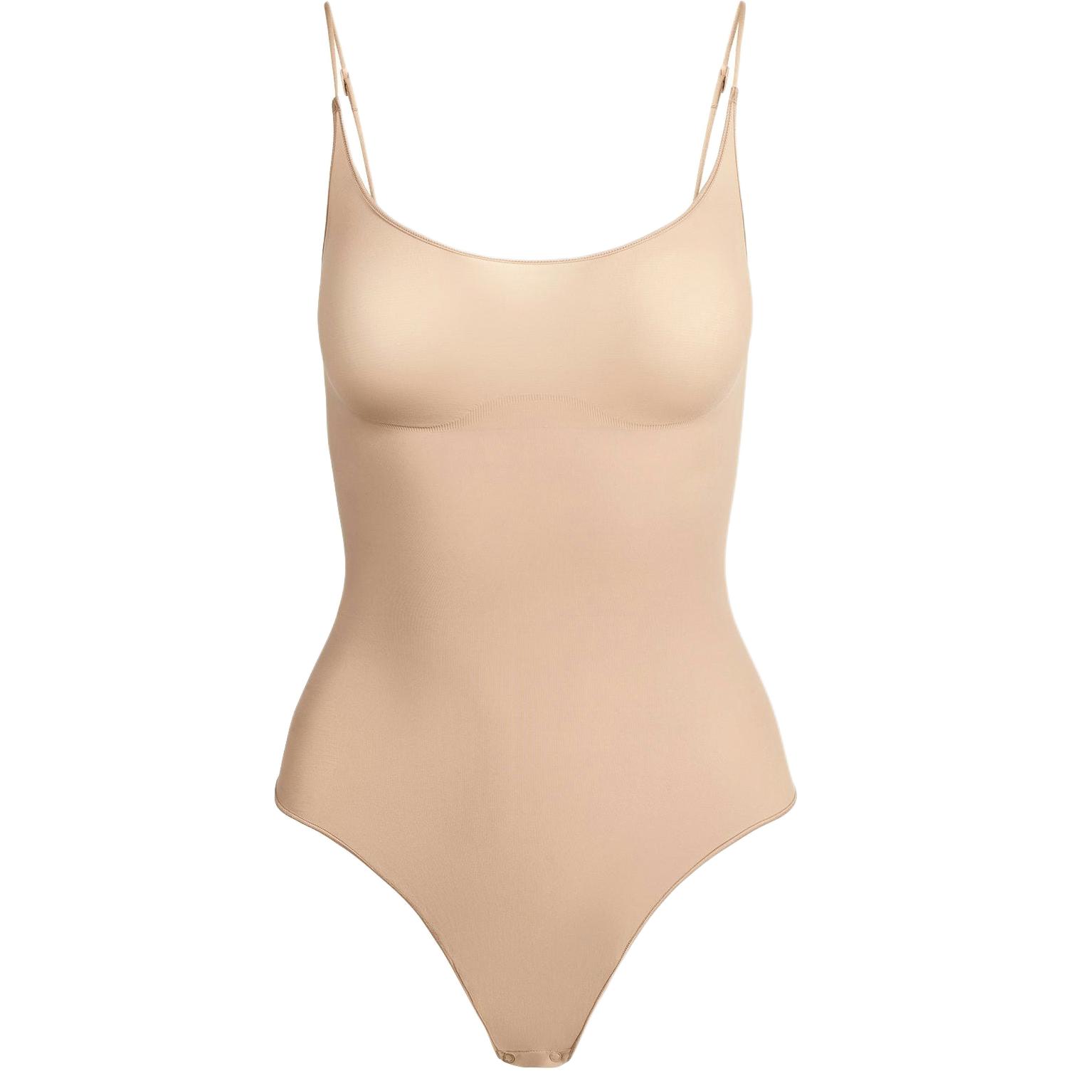 

Облегающий бесшовный боди-комбинезон с трусиками-стринг Women's Clay/Clay Skims, Clay/Clay