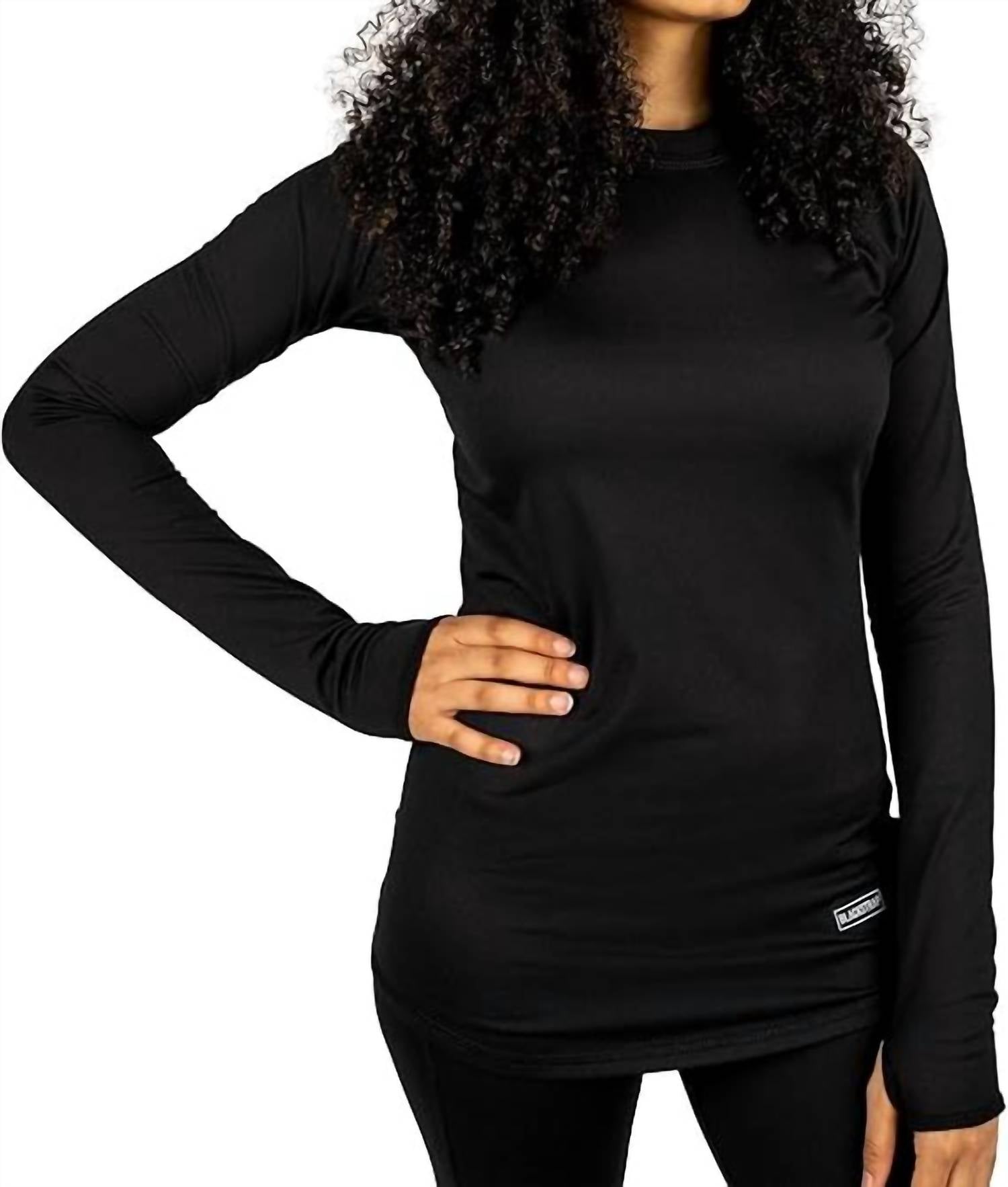 

BlackStrap Женская футболка Cloudchaser Crew Top черного цвета