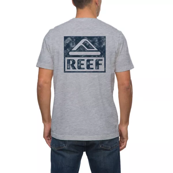 

Мужская резиновая футболка с графическим принтом Reef, серый