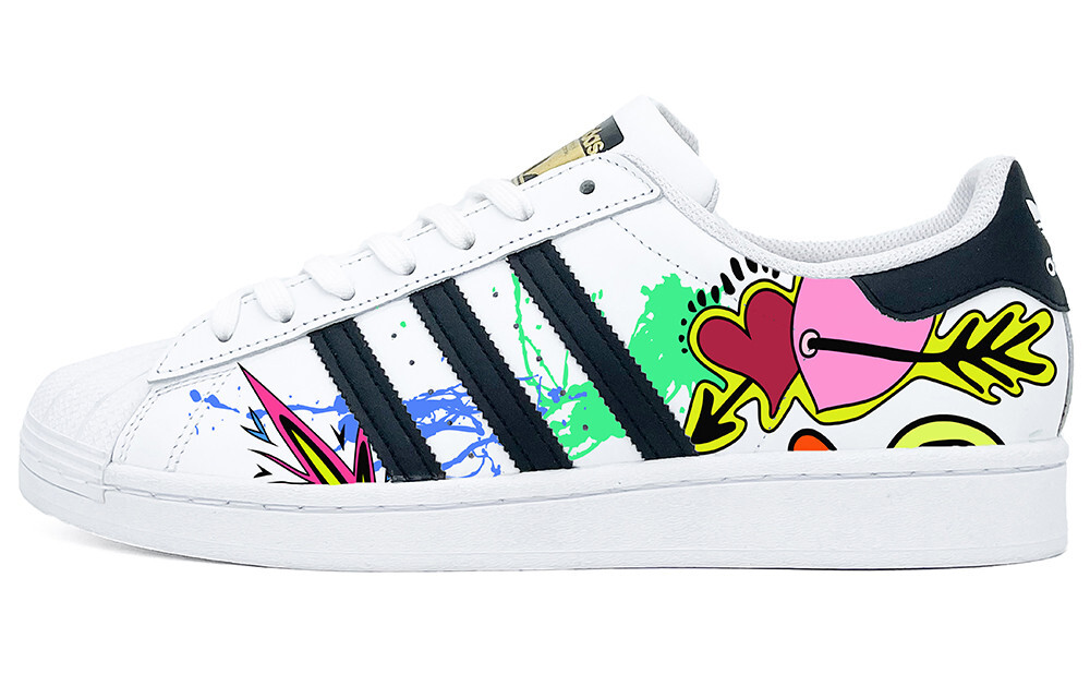 

Кроссовки adidas originals Superstar Series Skateboarding Shoes Unisex Low-top Yellow, розовый