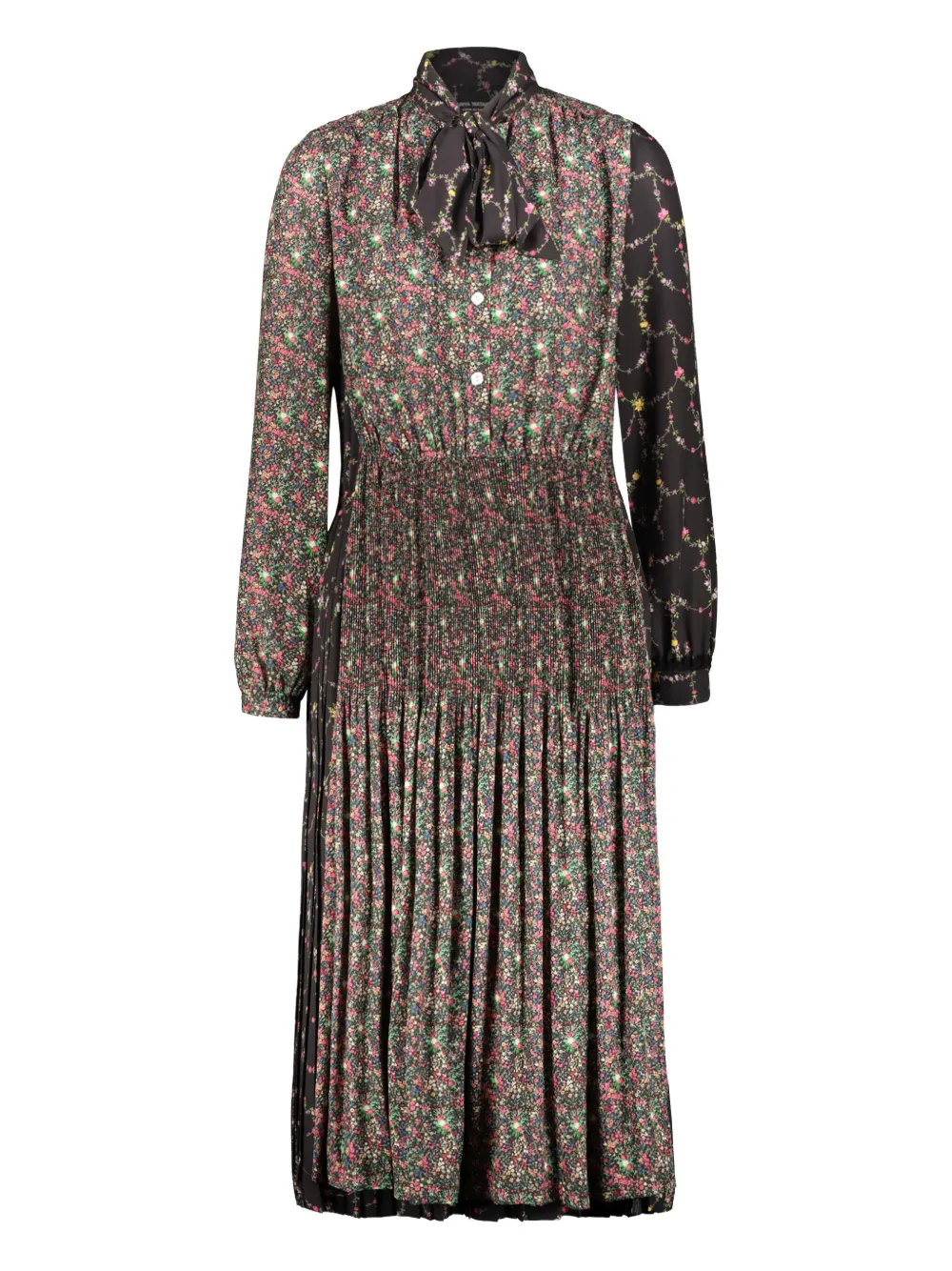 

Платье макси с принтом Junya Watanabe, черный