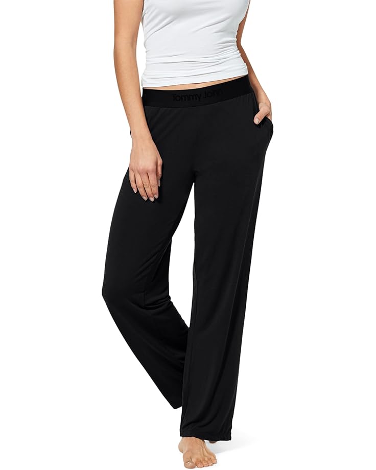

Пижамные брюки Tommy John Second Skin Sleep Pants, черный