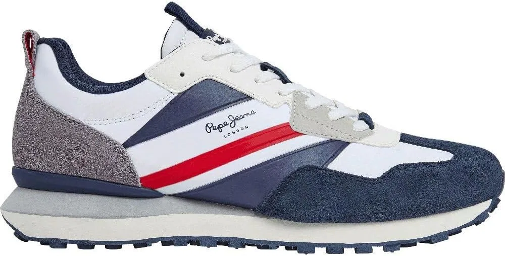 Кроссовки Pepe Jeans Foster Heat из темно-синей кожи