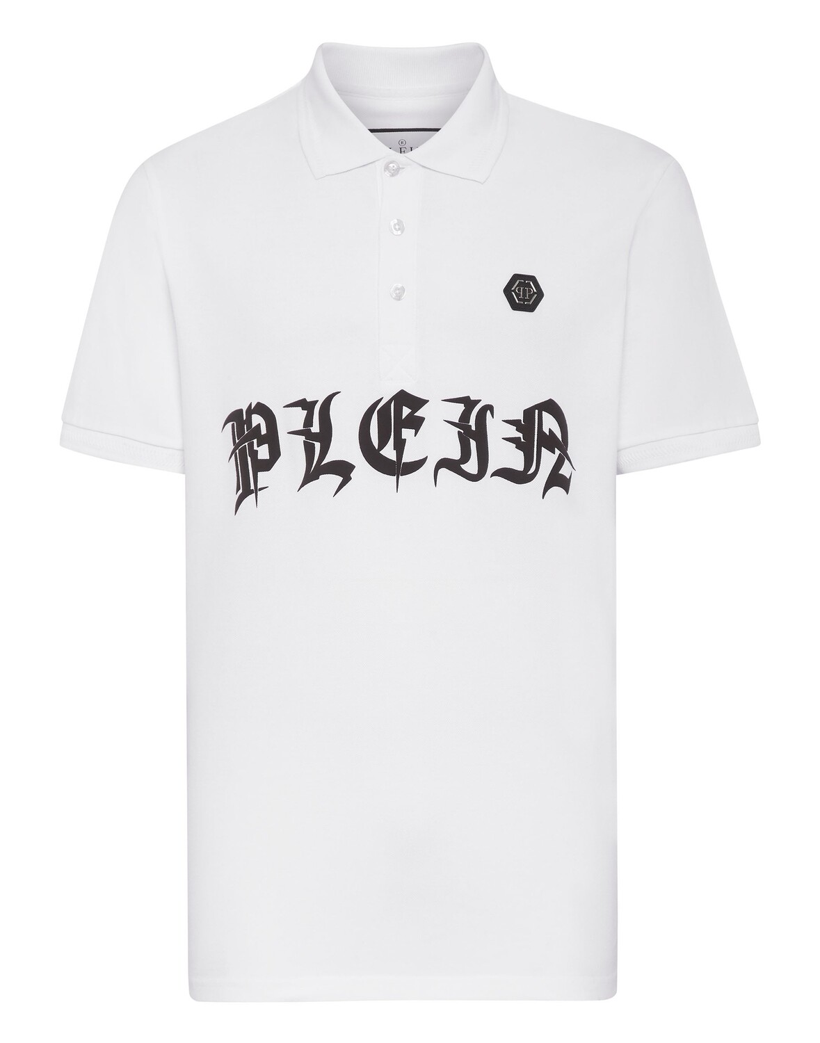 

Рубашка-поло из пике приталенного кроя SS Gothic Plein Philipp Plein, белый
