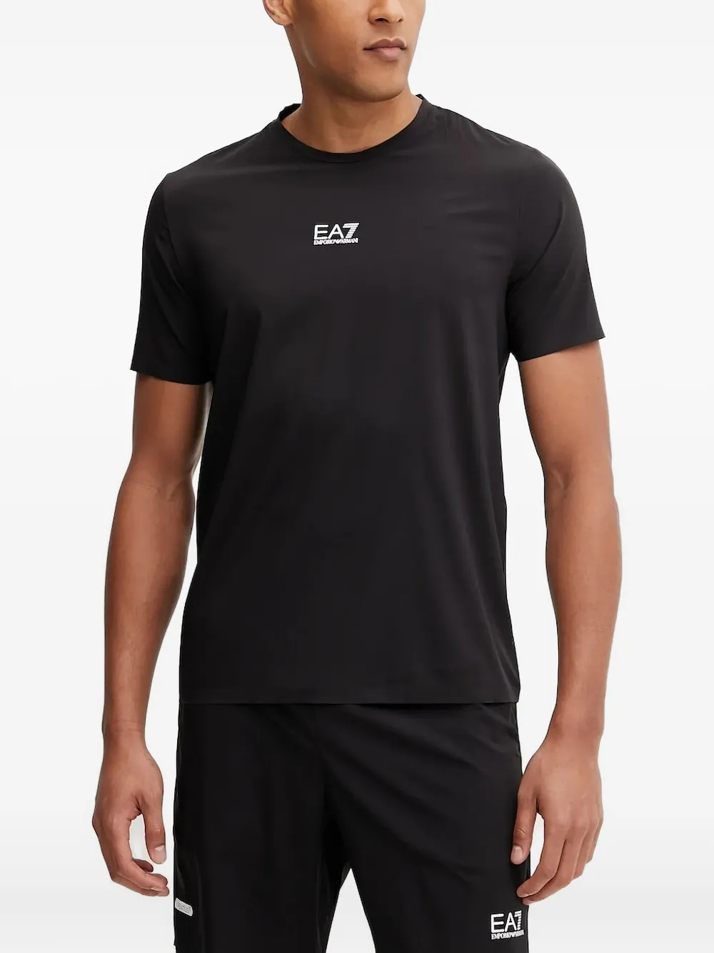 

Футболка с логотипом EA7 Ea7 Emporio Armani, черный