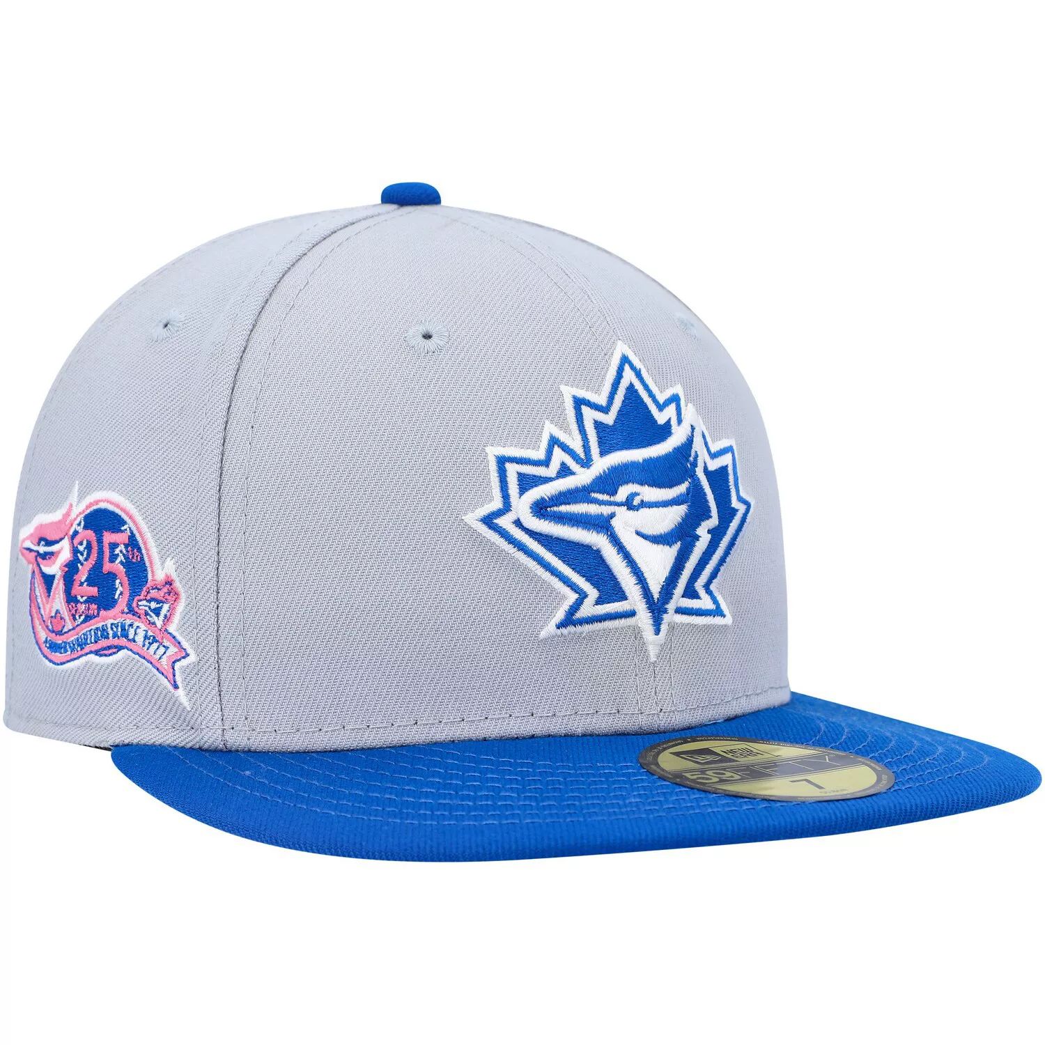 

Мужская приталенная шляпа New Era Grey/Blue Toronto Blue Jays Dolphin 59FIFTY