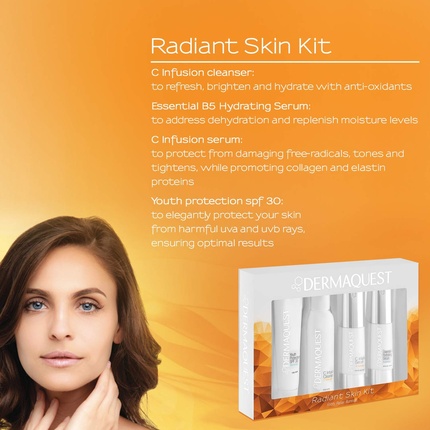 Набор для защиты и омоложения лица Radiant Skin с антиоксидантами Dermaquest — фото 3