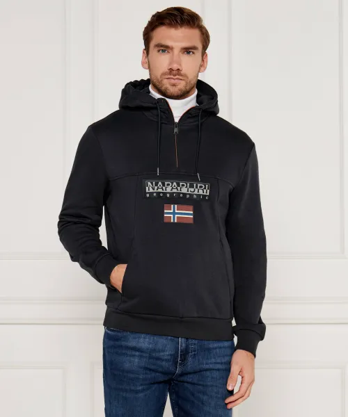 

Бордовая толстовка Relaxed fit Napapijri, синий