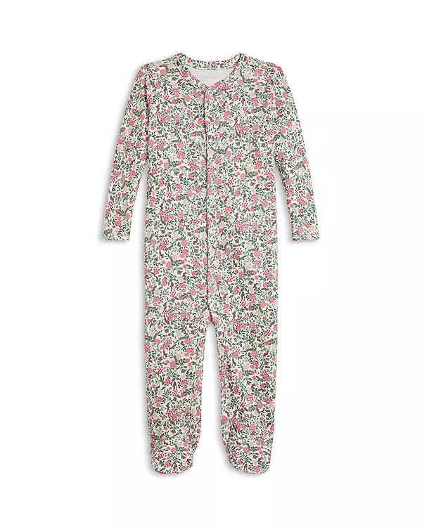 

Детский комбинезон Polo из хлопкового трикотажа с цветочным принтом и закрытыми ступнями - для девочек. Ralph Lauren, мультиколор