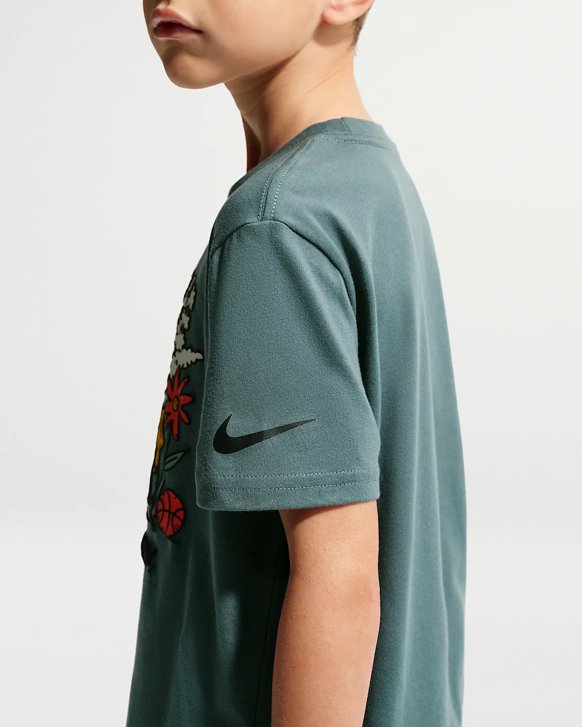 Детская футболка Nike "Rest And Recovery", Mineral Slate — фото 2