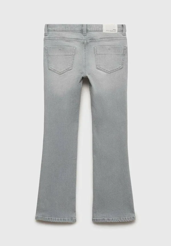 Детские расклешенные джинсы Mango Kids, Grey Denim — фото 2